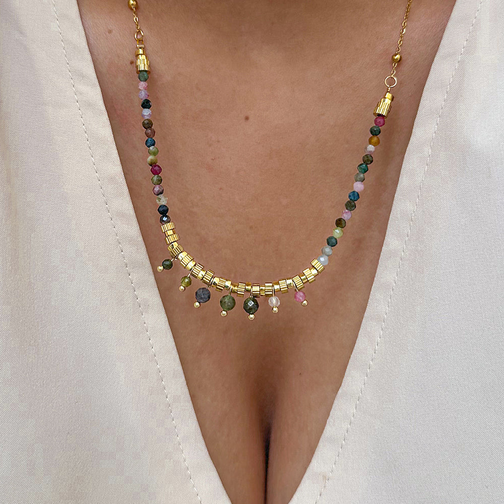  COLLIER ACIER IRINÉ collier ZAORA- BIJOUX-ACIER