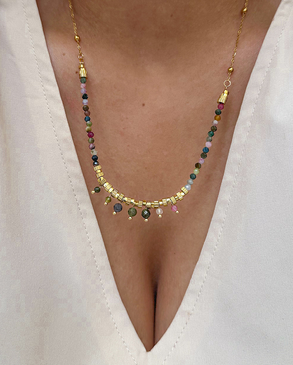  COLLIER ACIER IRINÉ collier ZAORA- BIJOUX-ACIER