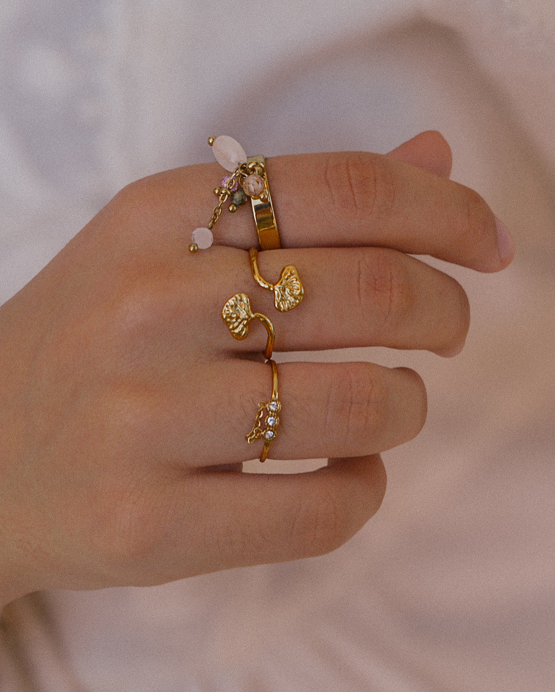  BAGUE ACIER ALICIA bague ZAORA- BIJOUX-ACIER