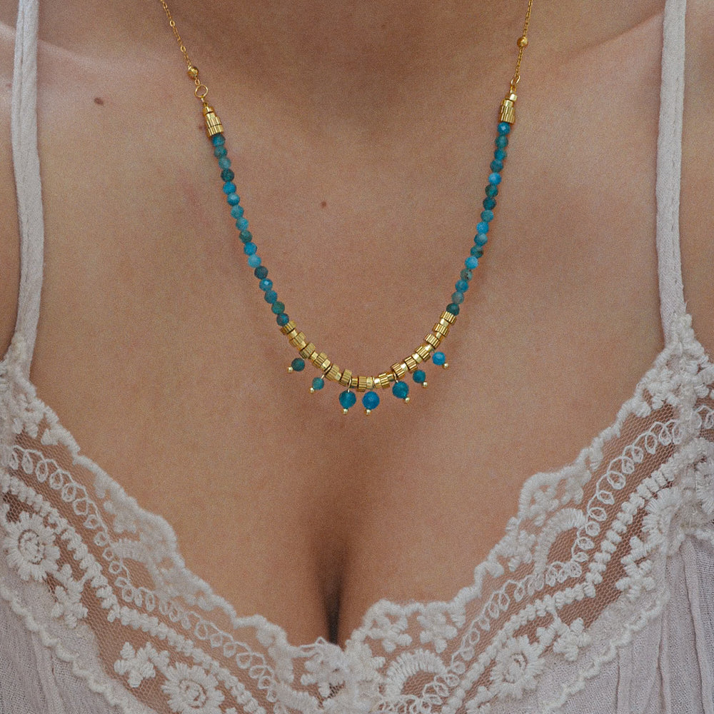  COLLIER ACIER ANJALY collier ZAORA- BIJOUX-ACIER