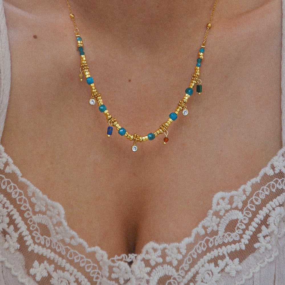  COLLIER ACIER LINEDI collier ZAORA- BIJOUX-ACIER