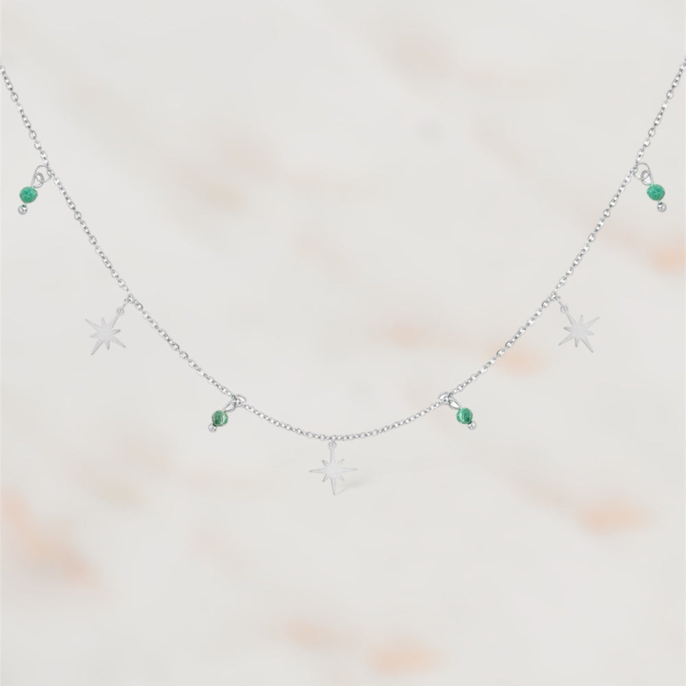  COLLIER ACIER SATIVA collier ZAORA- BIJOUX-ACIER