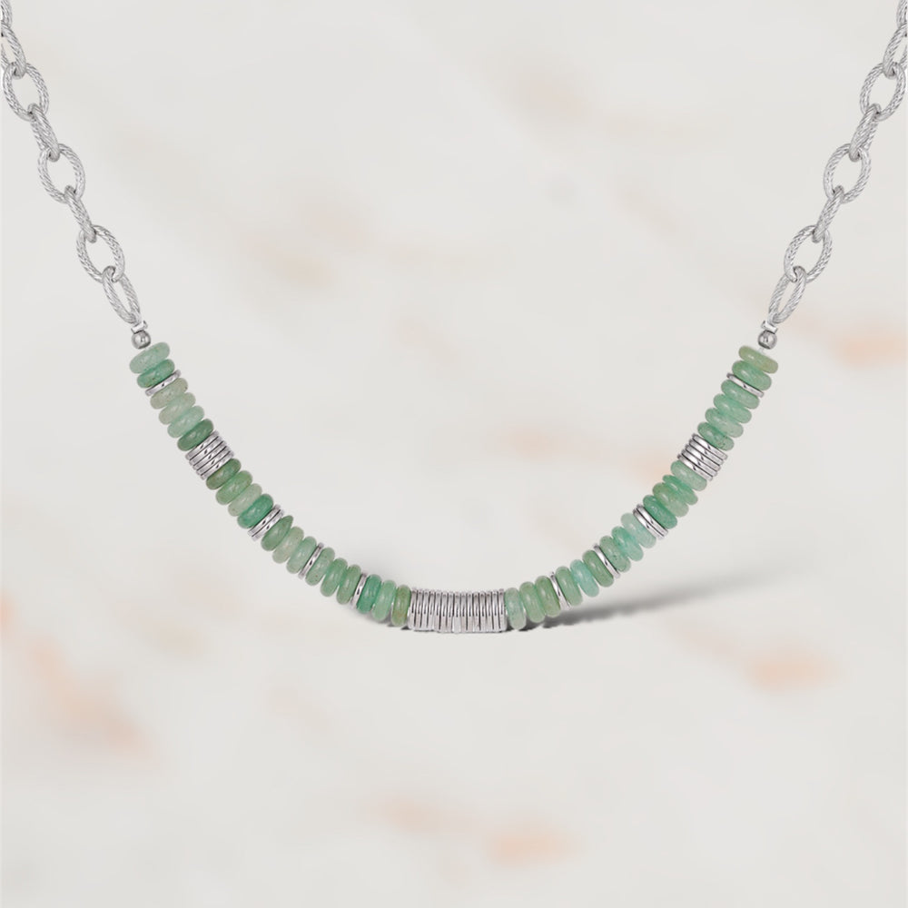  COLLIER ACIER MAZEIKA collier ZAORA- BIJOUX-ACIER
