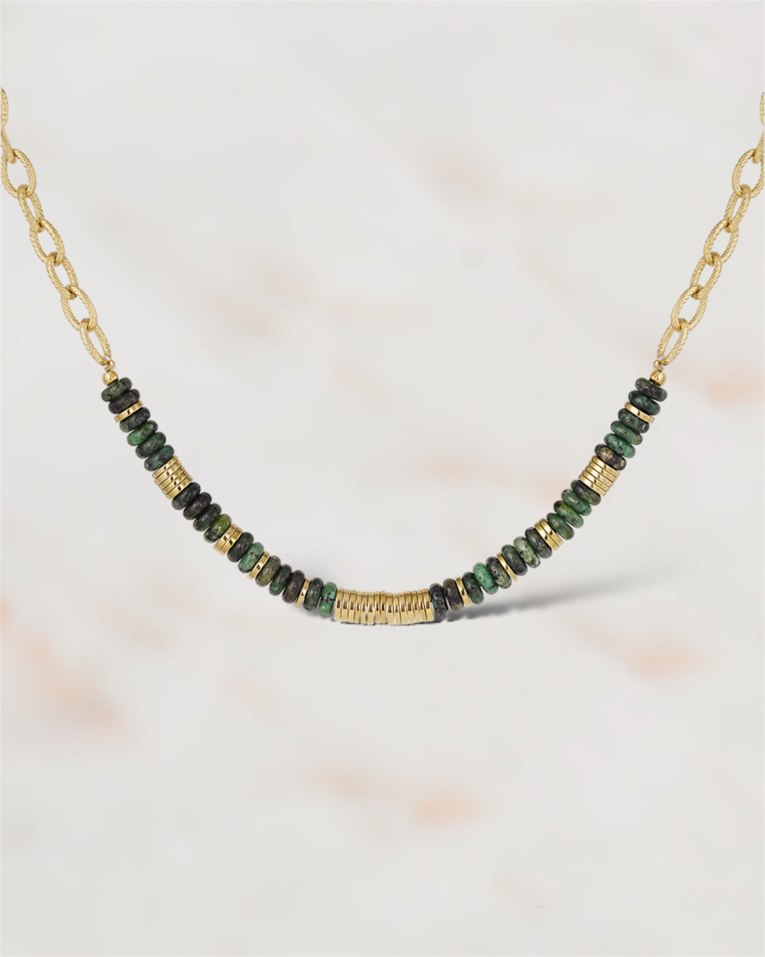  COLLIER ACIER MAZEIKA collier ZAORA- BIJOUX-ACIER