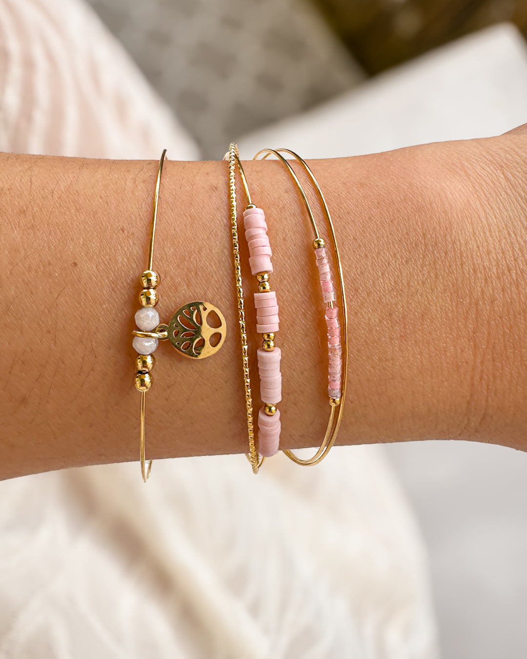  BRACELET ACIER BELLA  ZAORA- BIJOUX-ACIER