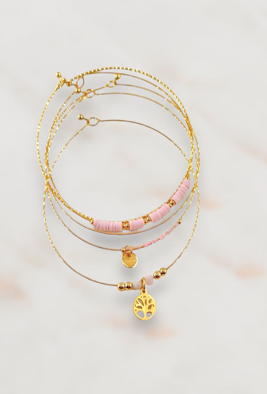  BRACELET ACIER BELLA  ZAORA- BIJOUX-ACIER