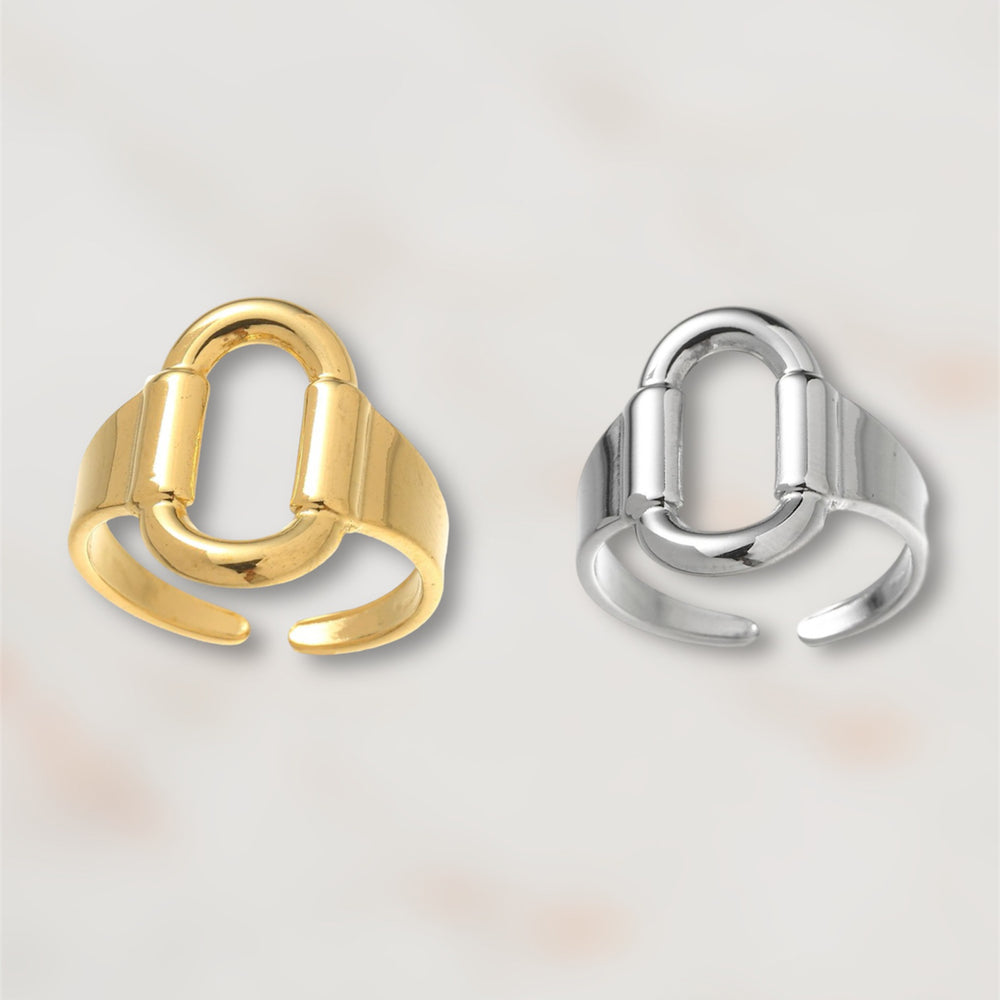  BAGUE ACIER MONA  ZAORA- BIJOUX-ACIER
