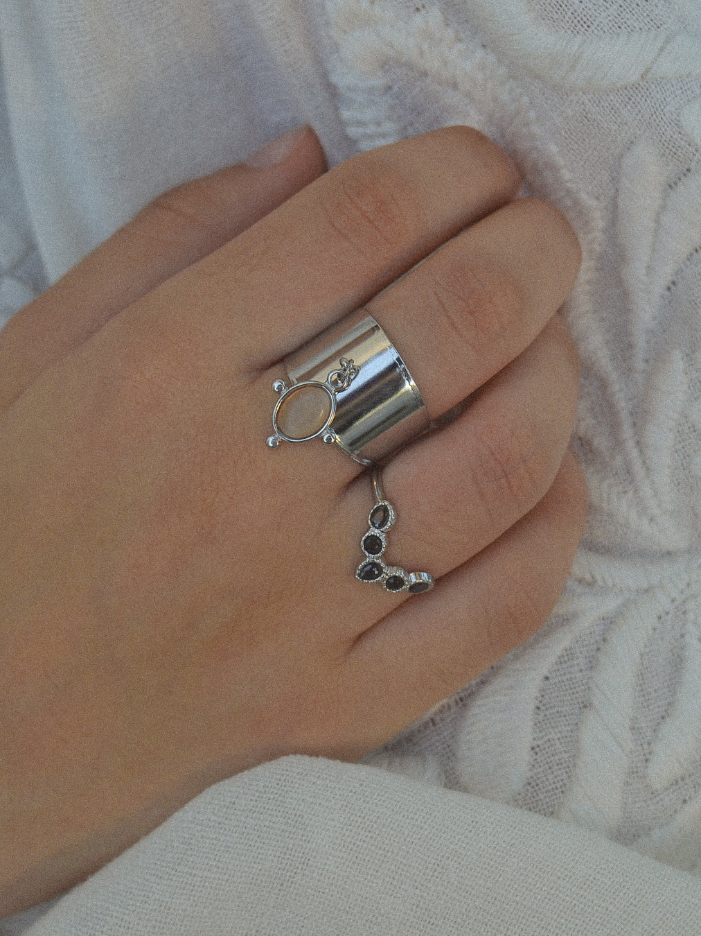  BAGUE ACIER VIVA  ZAORA- BIJOUX-ACIER