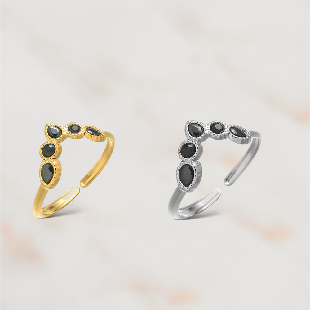  BAGUE ACIER VIVA  ZAORA- BIJOUX-ACIER