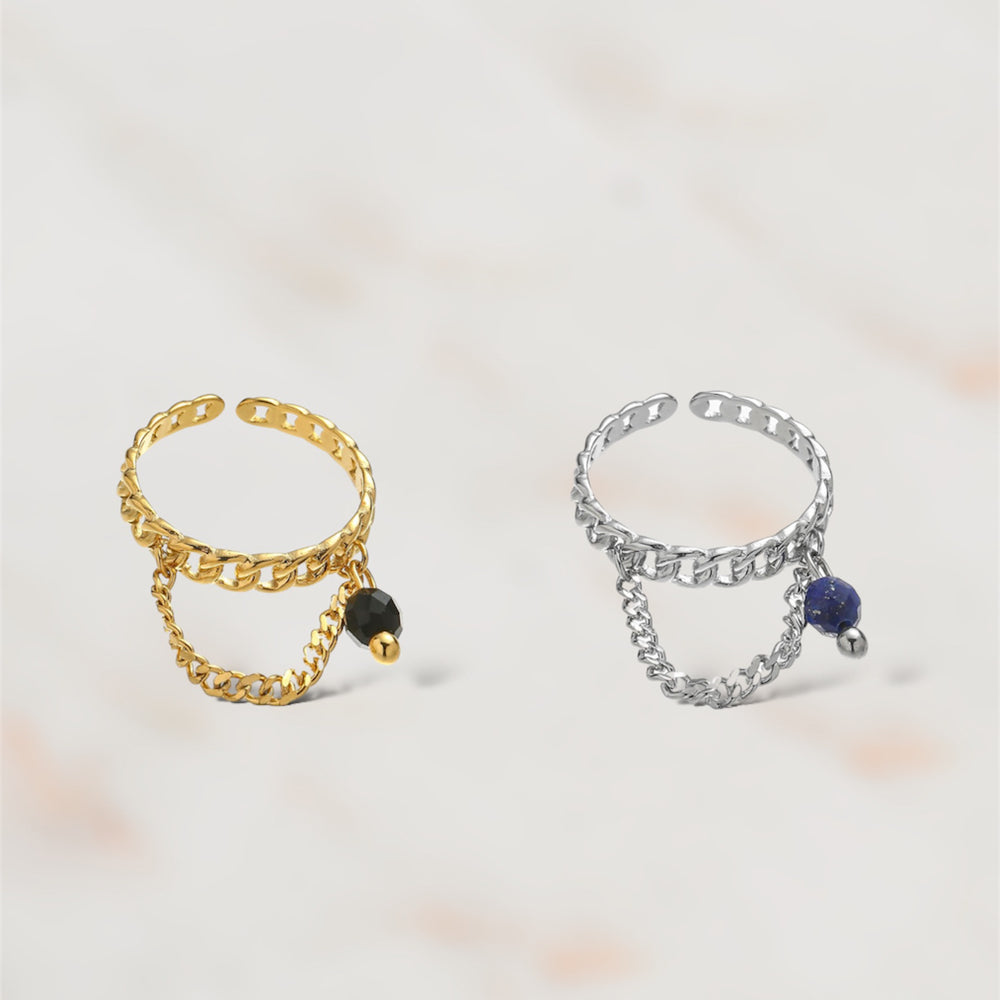  BAGUE ACIER IRIS  ZAORA- BIJOUX-ACIER