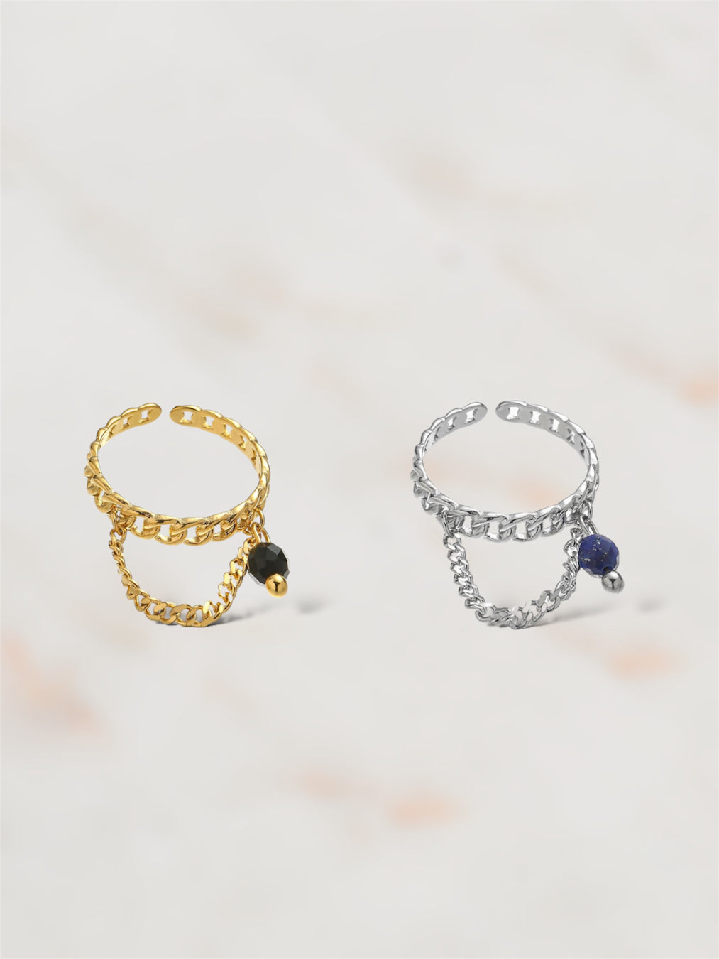  BAGUE ACIER IRIS  ZAORA- BIJOUX-ACIER