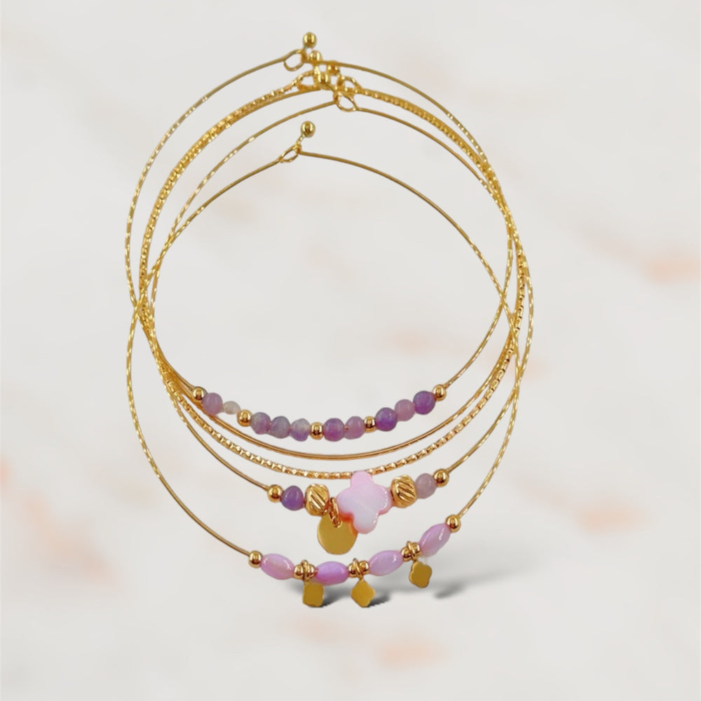  BRACLET ACIER ALENA  ZAORA- BIJOUX-ACIER