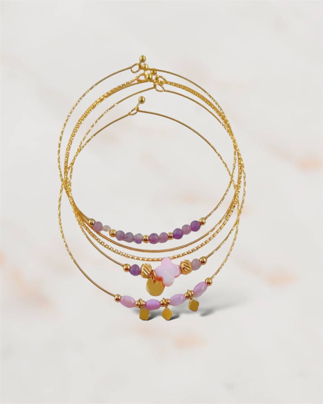  BRACLET ACIER ALENA  ZAORA- BIJOUX-ACIER
