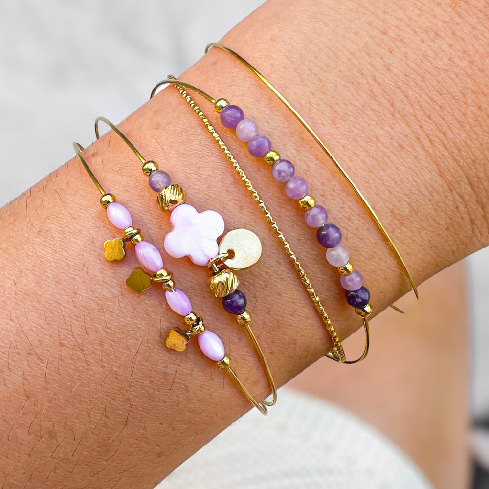  BRACLET ACIER ALENA  ZAORA- BIJOUX-ACIER
