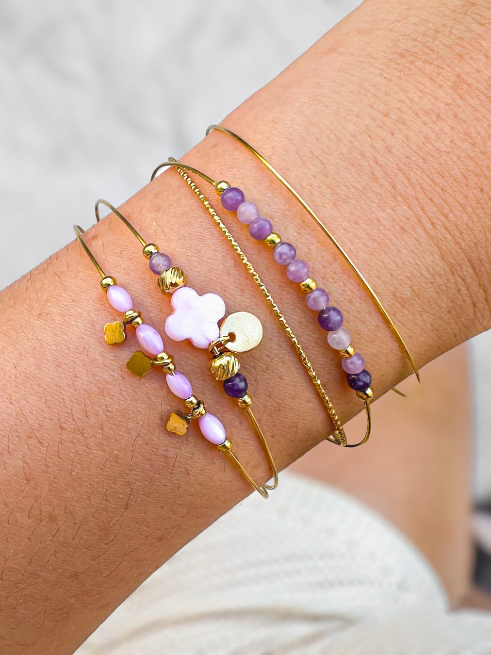  BRACLET ACIER ALENA  ZAORA- BIJOUX-ACIER
