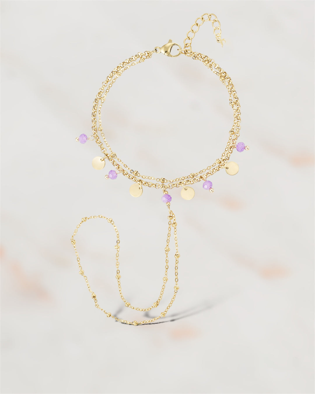  BRACELET ACIER LORIANE  ZAORA- BIJOUX-ACIER