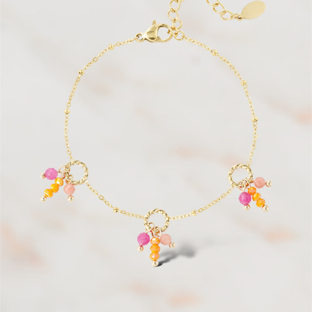  BRACELET ACIER CHLOÉ  ZAORA- BIJOUX-ACIER