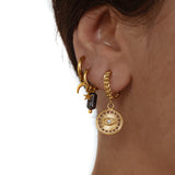  BOUCLES KÜBRA  ZAORA- BIJOUX-PLAQUÉ-OR-ACIER