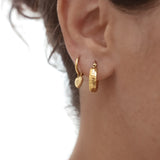  BOUCLE GABY  ZAORA- BIJOUX-PLAQUÉ-OR-ACIER