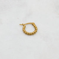  BOUCLE IZÏA  ZAORA- BIJOUX-PLAQUÉ-OR-ACIER