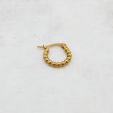  BOUCLE IZÏA  ZAORA- BIJOUX-PLAQUÉ-OR-ACIER