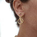  BOUCLE HORYA  ZAORA- BIJOUX-PLAQUÉ-OR-ACIER