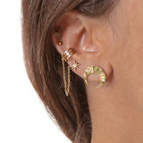  BOUCLES CIHAT  ZAORA- BIJOUX-PLAQUÉ-OR-ACIER