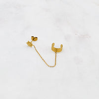  BOUCLE LLOA  ZAORA- BIJOUX-PLAQUÉ-OR-ACIER