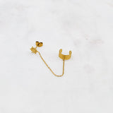  BOUCLE LLOA  ZAORA- BIJOUX-PLAQUÉ-OR-ACIER