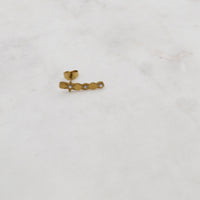  BOUCLE ELEA  ZAORA- BIJOUX-PLAQUÉ-OR-ACIER