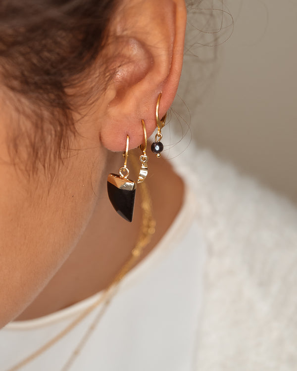  BOUCLES FERDI  ZAORA- BIJOUX-PLAQUÉ-OR-ACIER