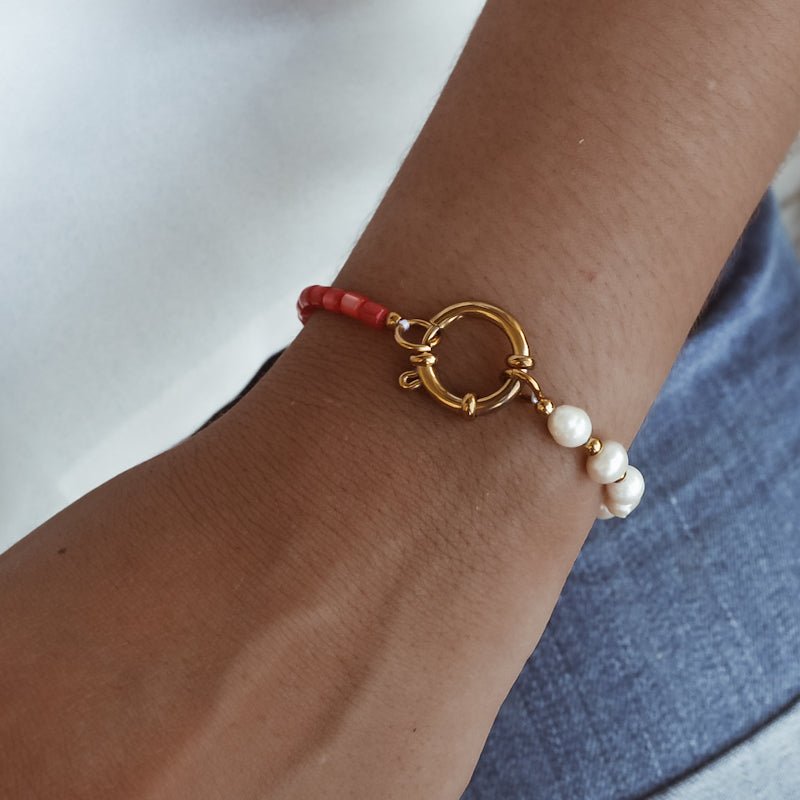  BRACELET ACIER LIKO  ZAORA- BIJOUX-ACIER