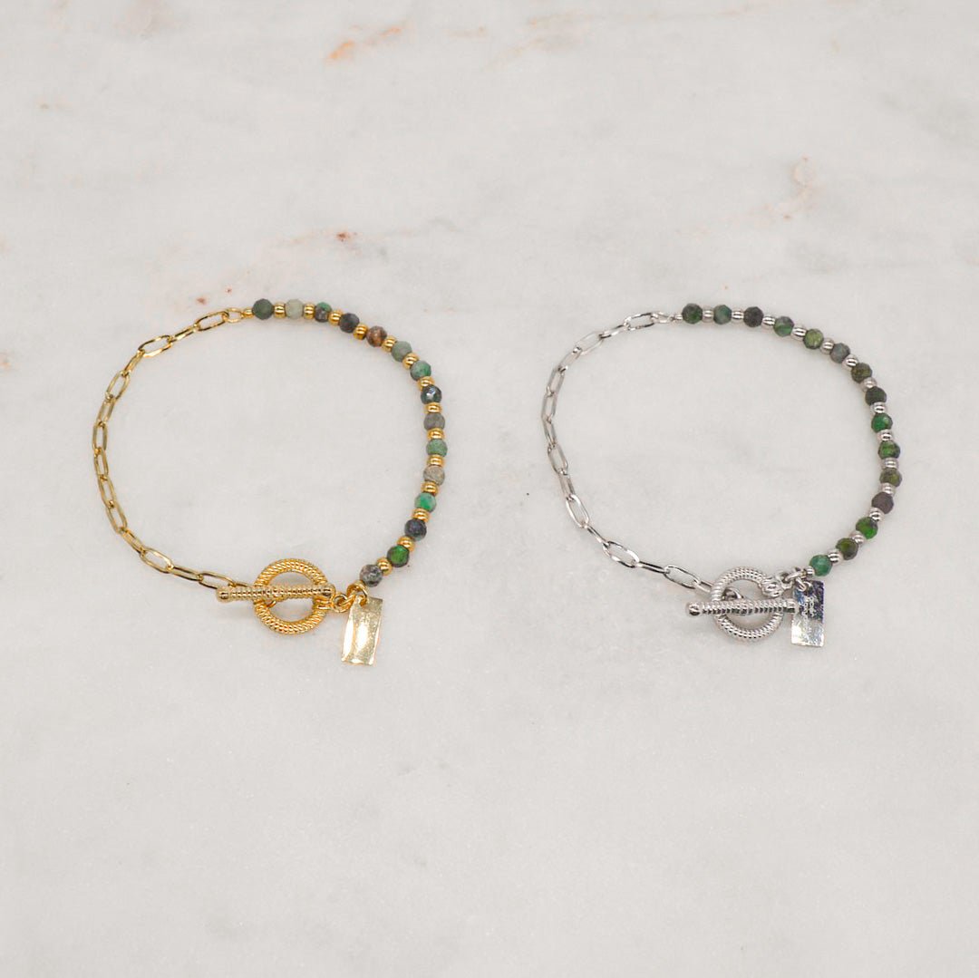  BRACELET ACIER LIORA  ZAORA- BIJOUX-ACIER