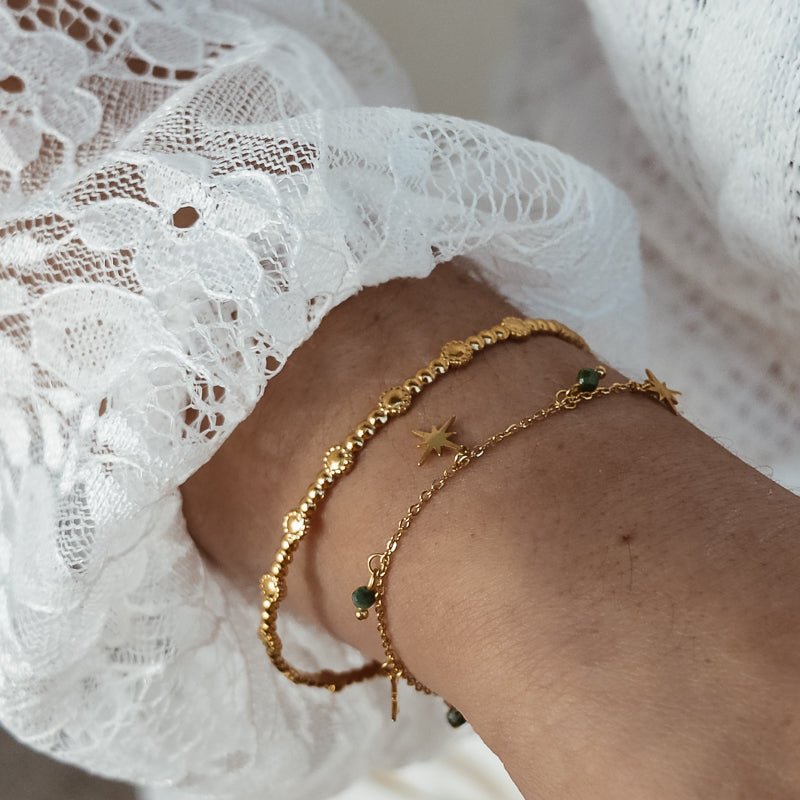  BRACELET ACIER SATIVA  ZAORA- BIJOUX-ACIER