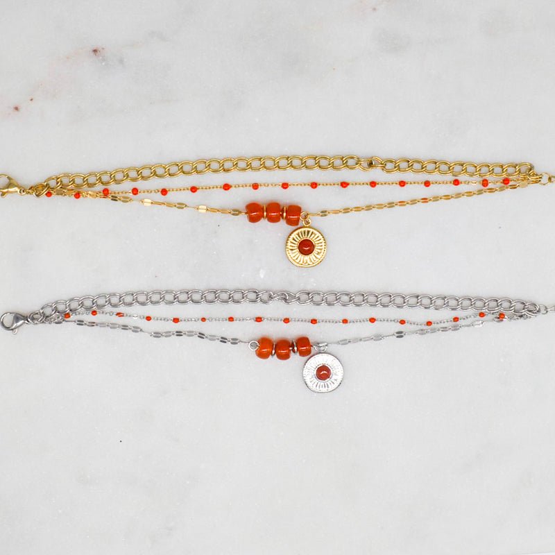 
                      
                         BRACELET SYBILLE  ZAORA- BIJOUX-ACIER
                      
                    